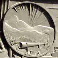 James Tapscott Parade of History Oil Pipeline panel detail