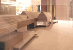 David Chipperfield Henley on the Thames River and  Rowing Museum model