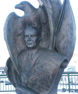 Eisenhower Alaska Statehood Monument bust detail